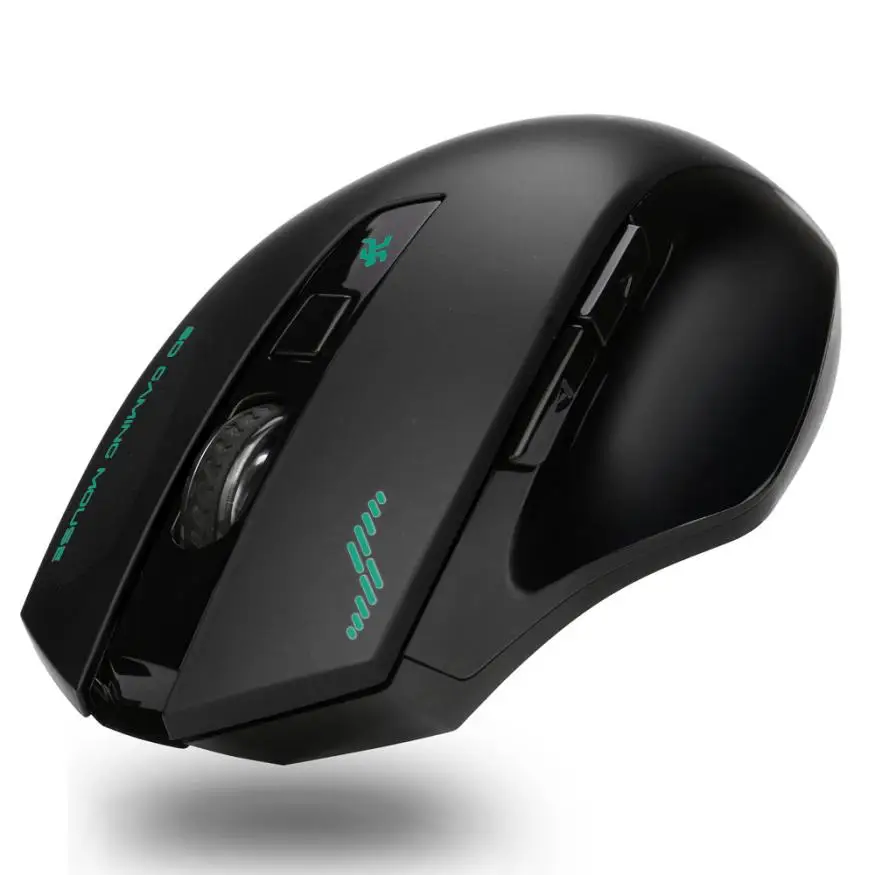 Rechargeable Wireless 2400DPI Gaming Mouse 2.4G Battery Gamer 6 Buttons Mice Pro 