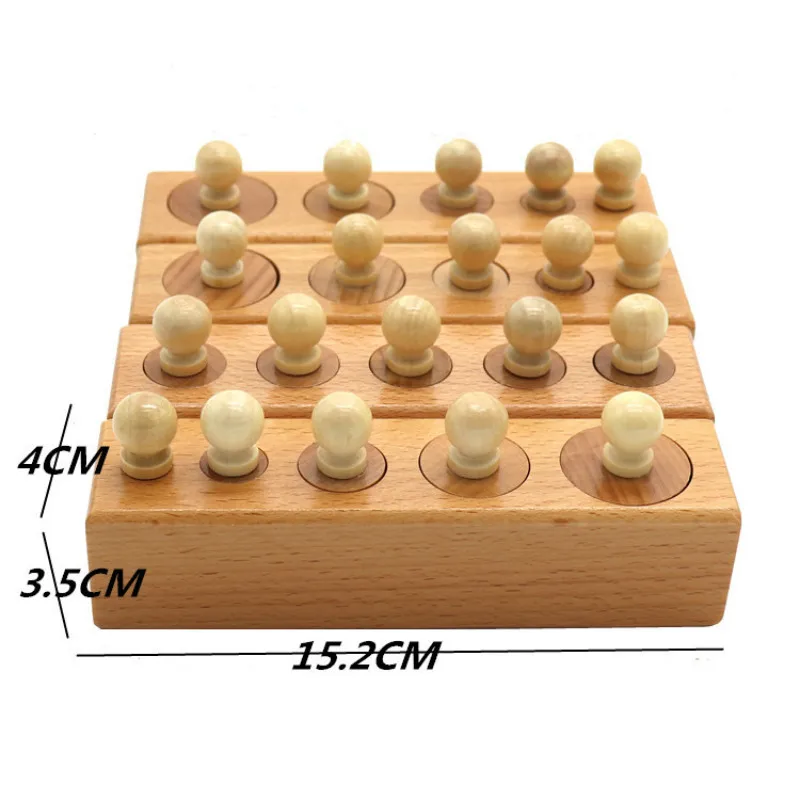  Wooden toys Russian warehouse Montessori Educational Cylinder Socket Blocks Toy Baby Development Pr