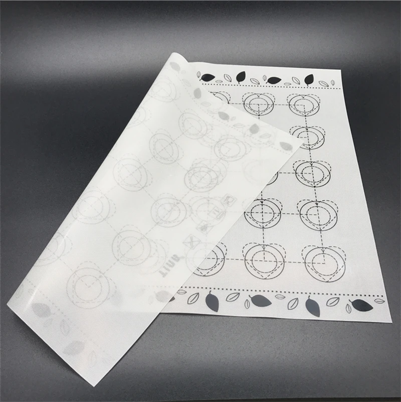 Aomily 40*30cm Silicone Dough Mat Bakeware Macaron 35 Circles Pastry Oven Pasta Tool Baking Sheet Tray Liner Mat Cake Pad