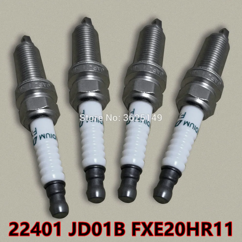 4 шт. иридиевая Свеча зажигания для Nissan Altima 3.5L Cube 1.8L NV200 Sentra 2.0L Versa 1.6L 22401 JD01B