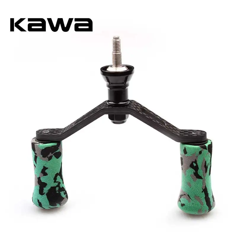 Special Price of  Kawa Fishing Reel Handle Carbon Fiber Double Handles with Eva Knob Suit for Shimano Reel Fishing Re
