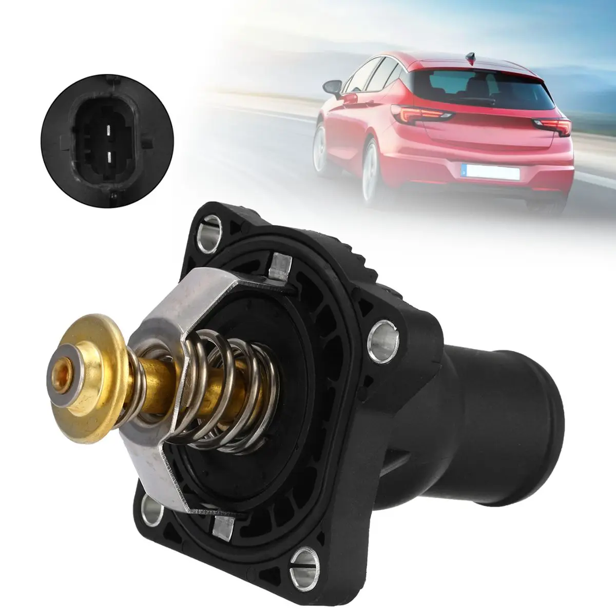 

#55564891 #55587349 Thermostat With Housing For Chevrolet/Opel/Vauxhall Aveo Astra J Insignia Mokka Zafira C GTC 2009 2010 2011