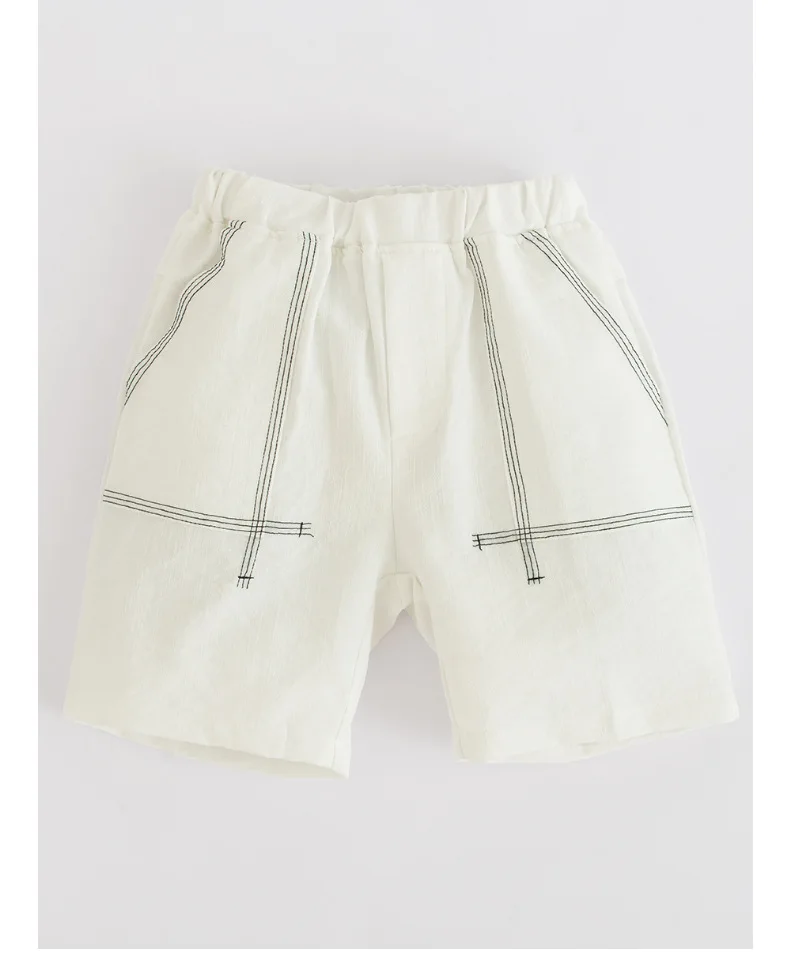 Г. летние детские короткие штаны для девочек повседневные эластичные укороченные штаны для девочек от 3 до 10 лет