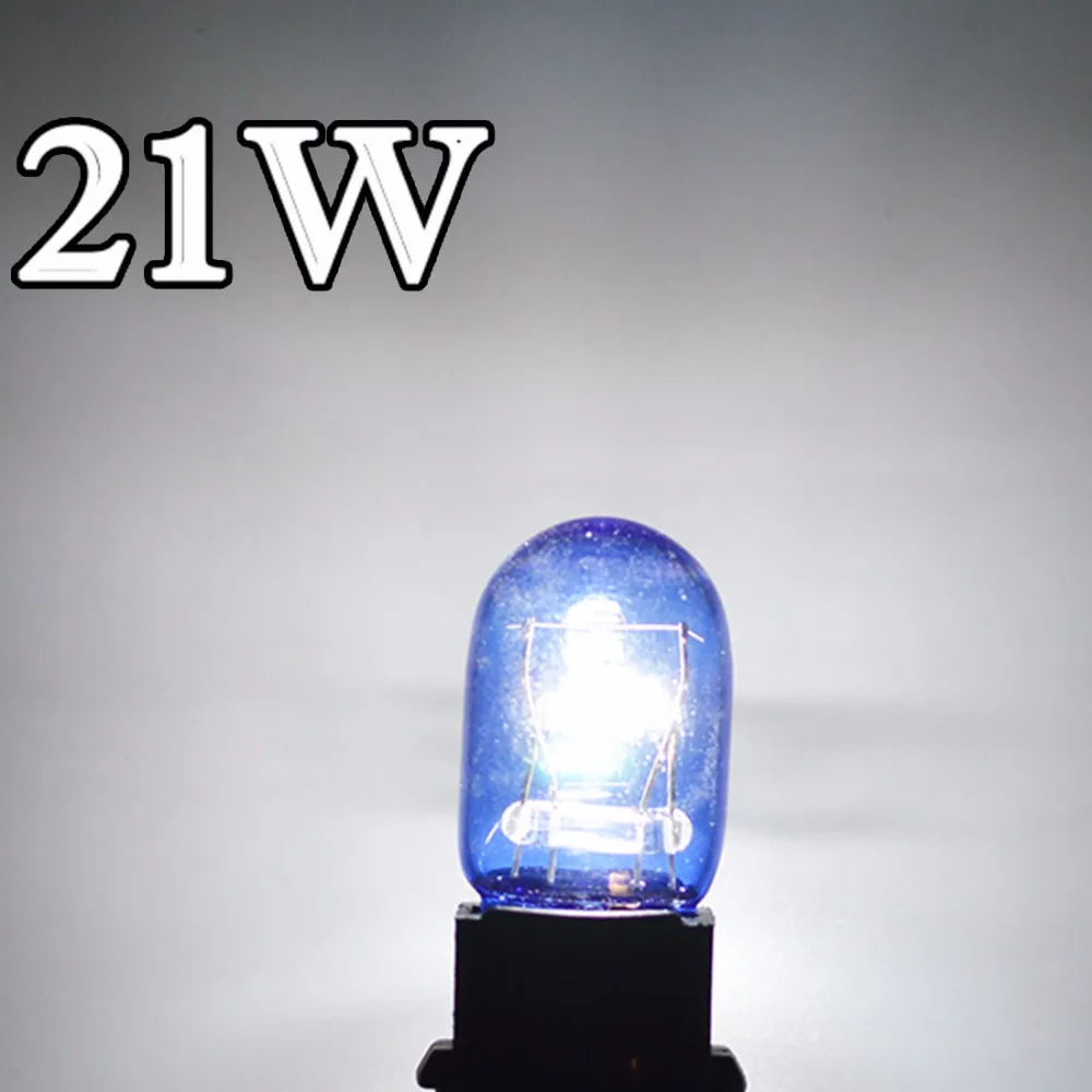 Flytop(2 шт./лот) 580 7443 W21/5 Вт ксенон супер белый T20 натуральное голубое стекло 12V 21/5 Вт W3x16q автомобильный светильник лампы для автомобильных фар