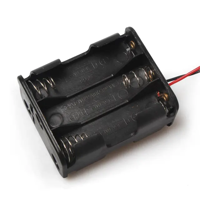 100PCS/lot Plastic Container 9V 6*AA Battery Holders Positive&Negative