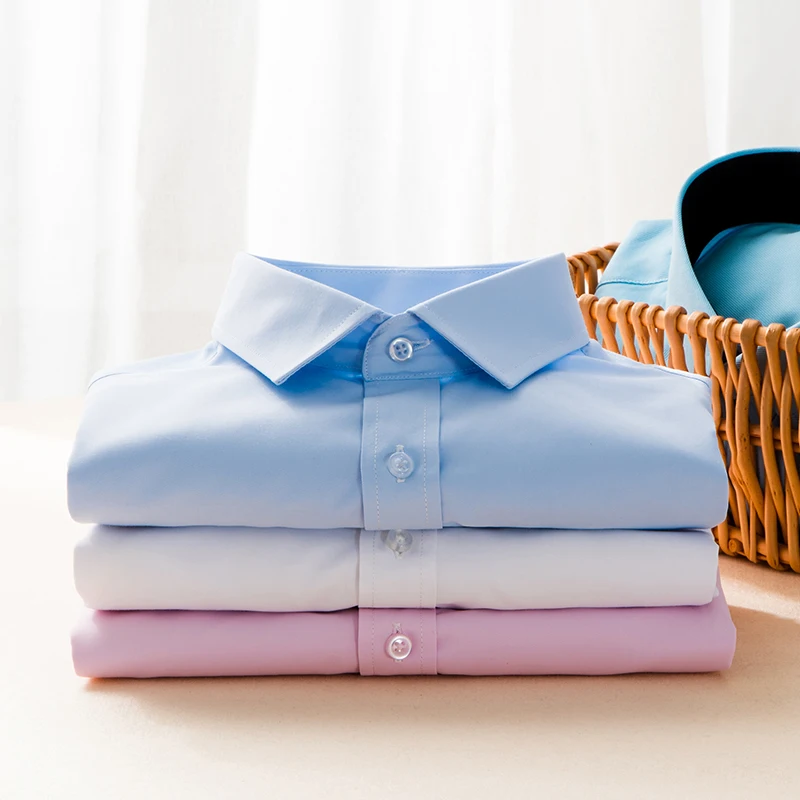 New Summer Plus Size Men Shirt Short Sleeved Solid Twill Business Shirt Male Clothes Size 5XL 6XL 7XL 8XL DS252