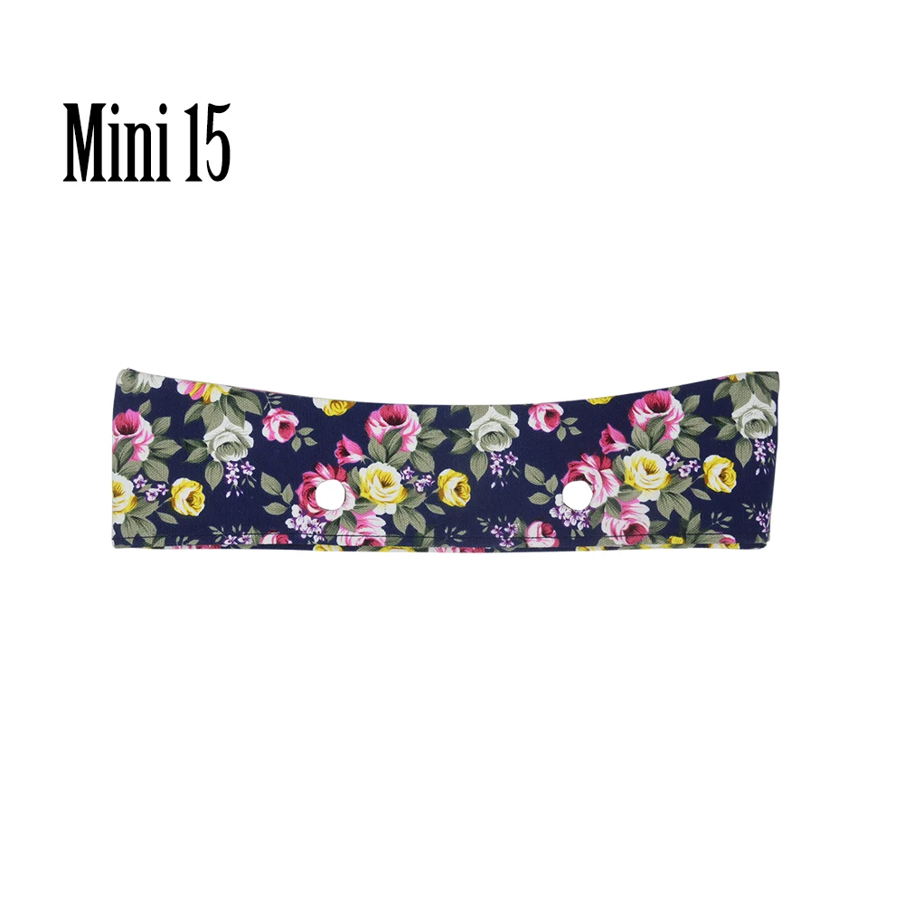 TANQU Новая летняя Классическая Мини цветочная ткань отделка хлопок ткань тонкое украшение для Obag сумка O сумка для тела на лето осень - Цвет: Mini 15