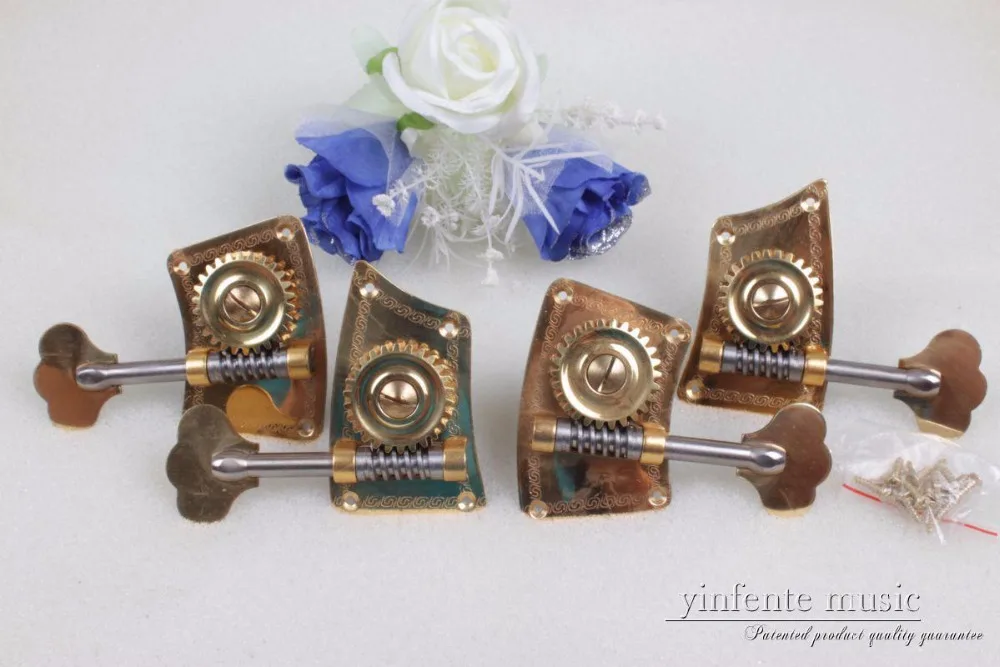 Top grade 1set Double Bass Parts , Independent bass Peg Brass New 509