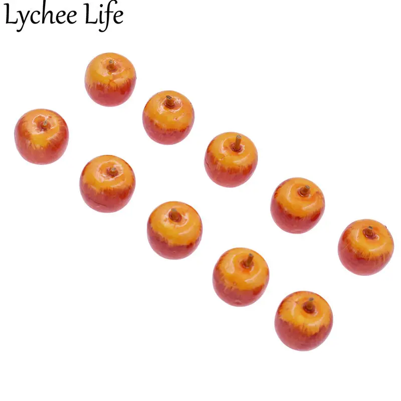 Lychee, 50 шт., искусственное яблоко, пластиковая пена, яблоки, фрукты, современный стиль, для дома, свадьбы, дня рождения, вечеринки, настольные декоративные принадлежности