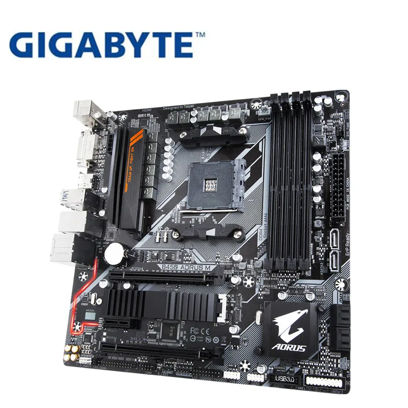 Для Gigabyte GA-B450 AORUS M оригинальная новая системная плата AMD Socket LGA 1151 DDR4 USB3.0 SATA3.0 DVI+ HDMI