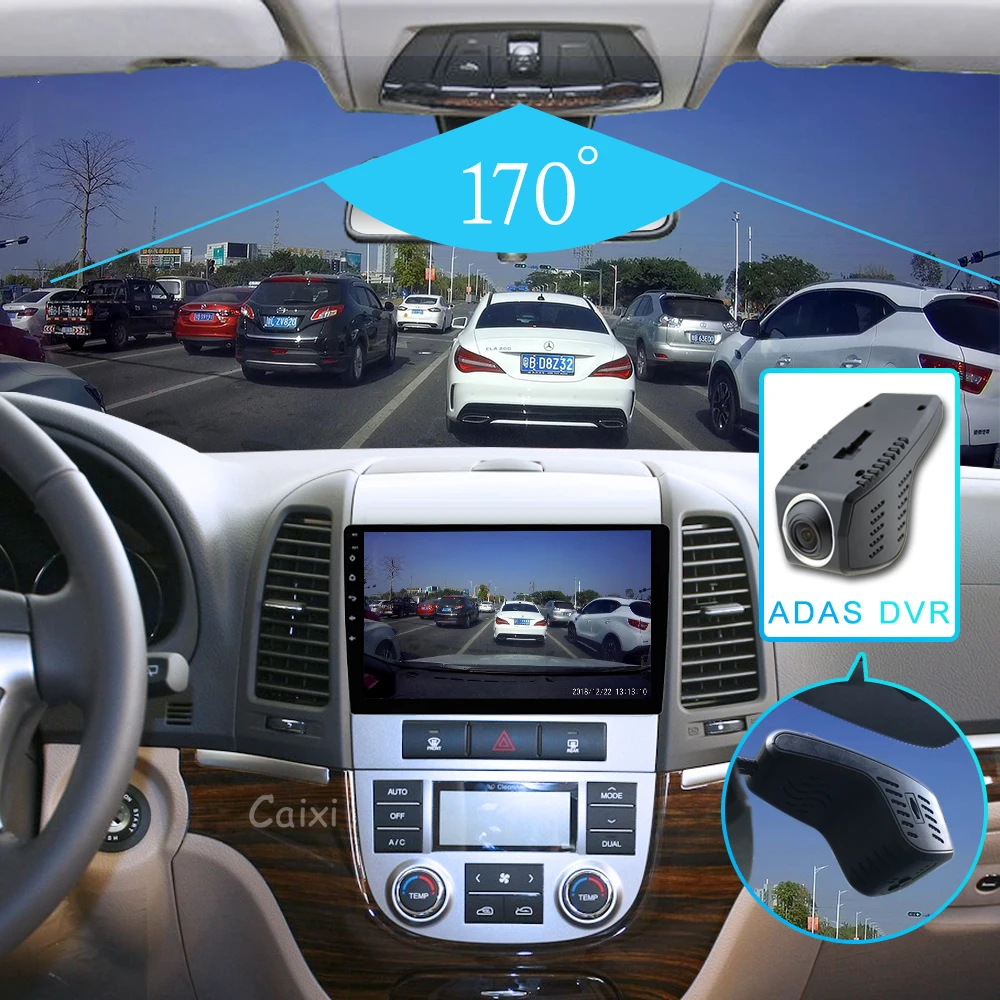 Flash Deal CAIXI  Android 8.1 Car Radio Multimedia Vdeo Player for Hyundai Santa  Fe 2 2006-2012 2 Din  Navitei GPS navigation Dvd Player 3