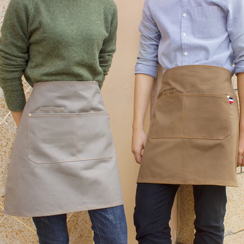 Waist Canvas Apron Cotton Straps E18-3