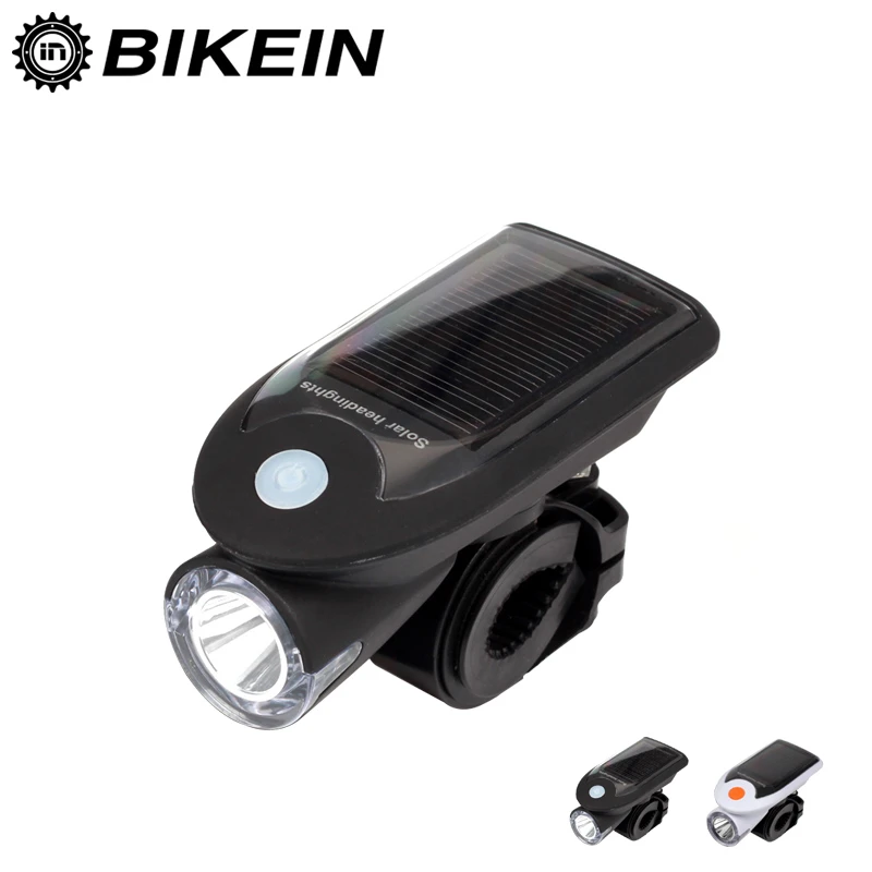 Solar Energy USB Rechargeable 2 in 1 LED Bicycle Bike Front Head Light Lamp