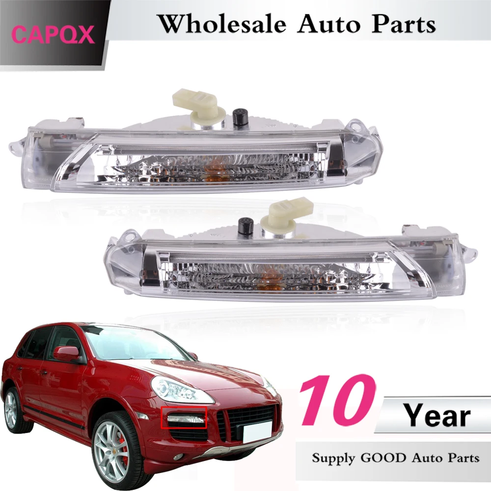 CAPQX 2 шт. для Porsche Cayenne GTS Turbo 2007 2008 2009 2010 DRL светильник тумана противотуманной фары