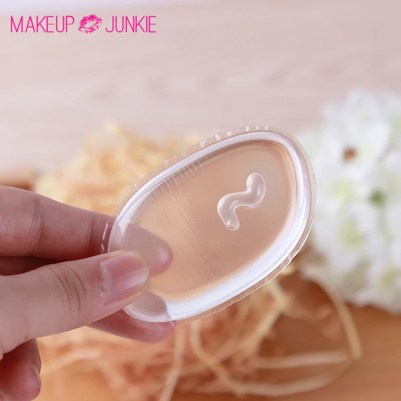 

1pc MAKEUP JUNKIE Silicone Sponge Makeup Silisponge Foundation Puff Cosmetic Silicone Blender Boobblender Nubra Blender Sponge
