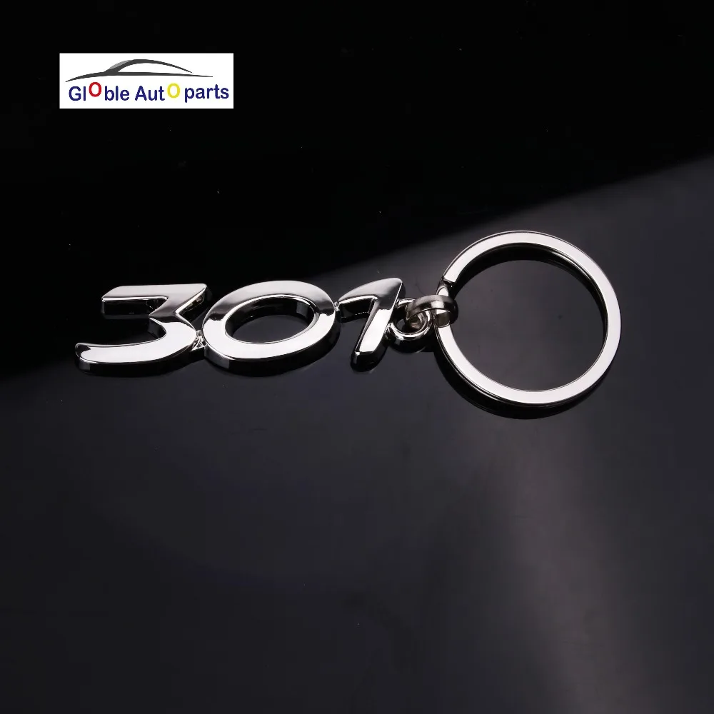 Брелок для ключей автомобиля логотип для peugeot 206 207 301 307 308 408 3008 508 брелок стайлинга автомобилей сплав брелок Брелоки