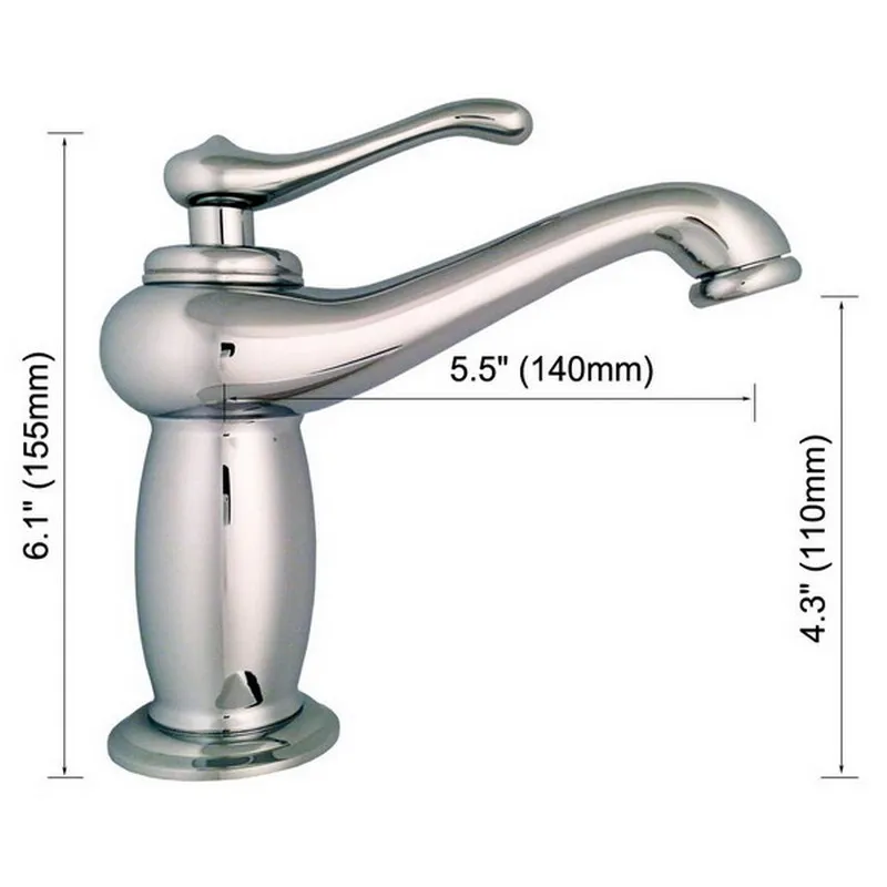Chrome Polished Basin Faucet Deck Mounted Bathroom Sink Faucet Mixer Tap Single Hole Single Handle KD1219 Chrome Polished Basin Faucet Deck Mounted Bathroom Sink Faucet Mixer Tap Single Hole Single Handle KD1219