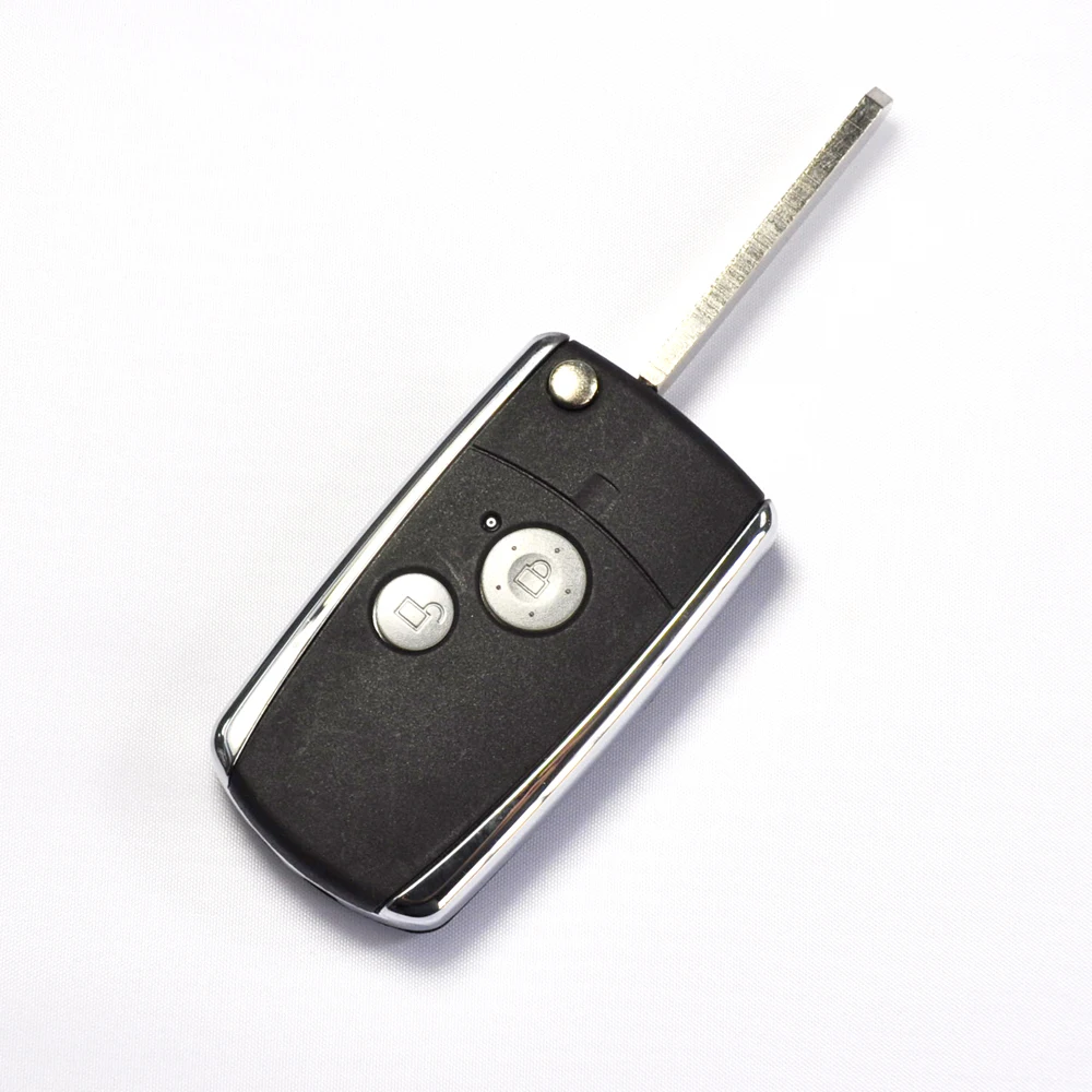 2 кнопки ключ для отбортовки оболочки подходит для Honda Pilot CRV Accord Civic Fob модифицированный чехол без ключа откидной складной Замена 2B