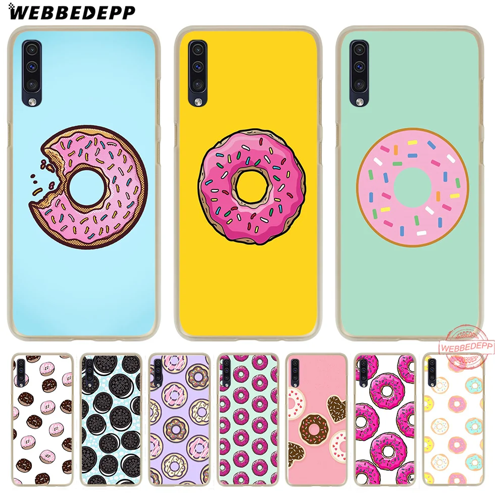 

WEBBEDEPP Donuts Cookie Biscuit Hard Case for Samsung A50 A10s A20s A30s A40s A50s A60 A70 M10 M20 M30 M40