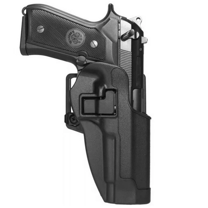 

Tactical Military Gun Holster Concealment Airsoft Hunting Right Hand Waist Paddle Belt Holster M9 M92
