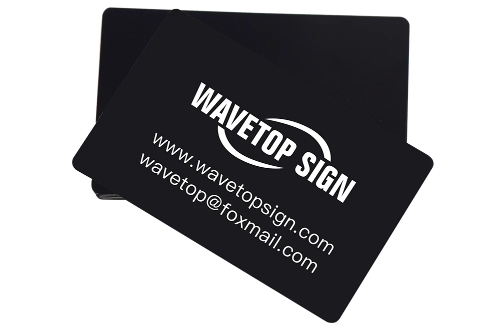 WaveTopSign 100 шт./лот визитные карточки многоцветный алюминиевый сплав металлический лист тестовый материал для лазерной маркировки машины