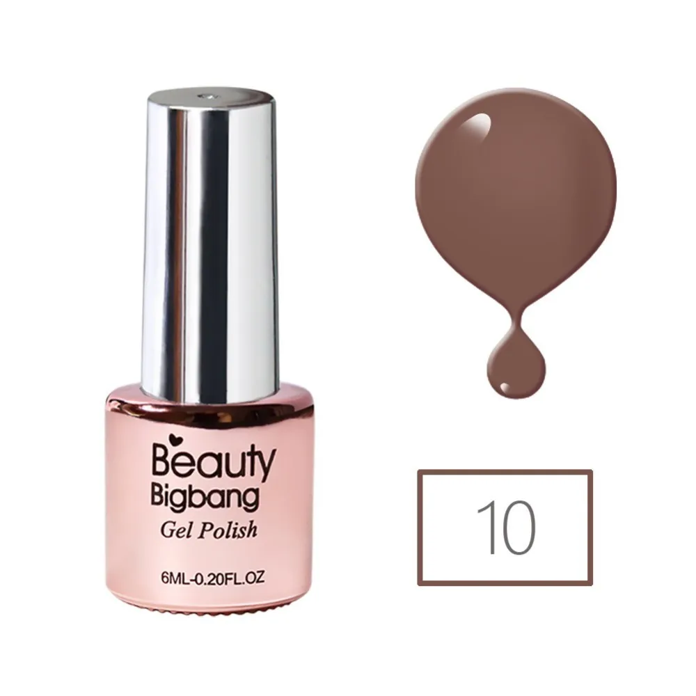 BeautyBigBang 6 мл Чистый Цвет Гель-лак для ногтей УФ светодиодный Лампа гель-лаки для Дизайн ногтя маникюрные Гель-лак для ногтей - Цвет: 10