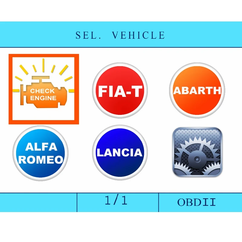 Автомобильный диагностический сканер Creator C508 OBDII/EOBD для FIAT/Alfa/Abrath/Lancia подушка