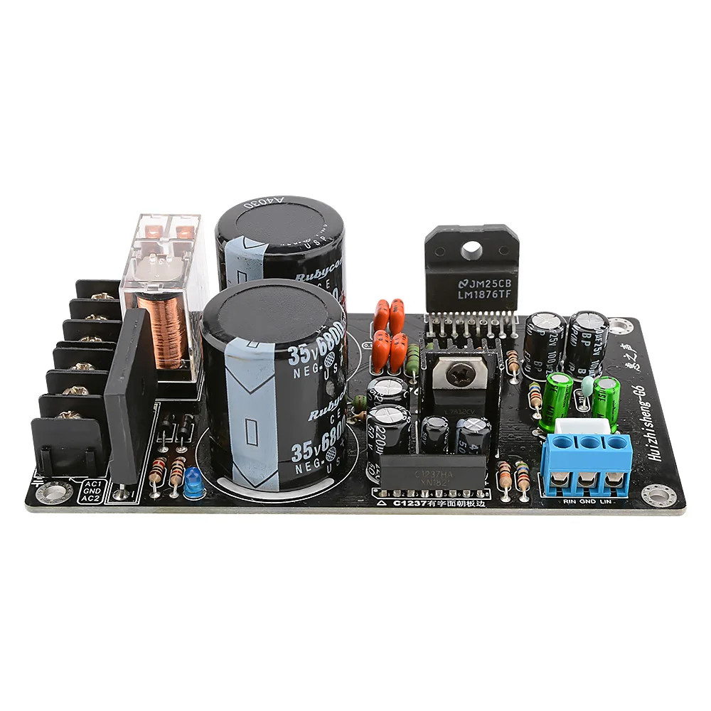 AIYIMA LM1876 усилитель мощности аудио Плата чистый задний 2 0 канальный HIFI DIY звуковые