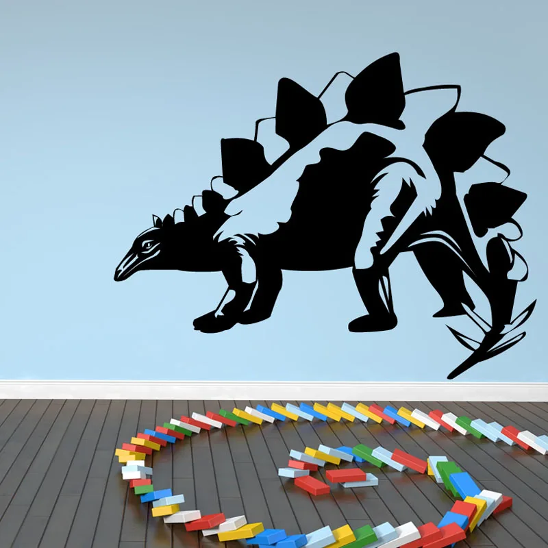 Shy-Stegosaurus-Dinosaurs-Wall-Sticker-Art-Vinyl-Decal-For-Home-Decor-Adhesive-Removable-Mural-Decals