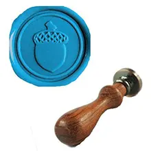 Mdlg Винтаж сосновые шишки индивидуальный логотип свадебные приглашения Воск уплотнительное штамп палисандр ручки комплект