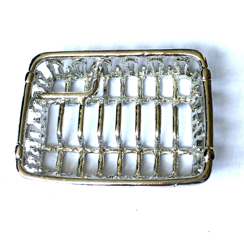 Dollhouse Miniature Kitchenware Dining Service Silver Dish Rack Metal DM004C