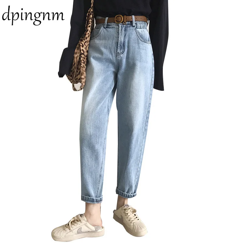 Jeans for Women mom Jeans High Waist Jeans Woman High Elastic plus size Stretch Jeans female washed denim skinny pencil pants