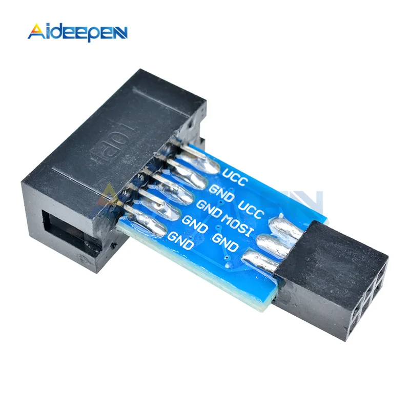 10 Pin до 6 Pin плата адаптера ISP интерфейс конвертер для Arduino AVR MCU макетная плата AVRISP USBASP STK500 программист