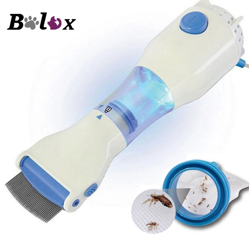 Electric Flea Comb Puppies Fleas Treatment Safe Pets Kill for Dogs Cats Terminator Anti Removal Kill Lice Physical Flea Cleaner