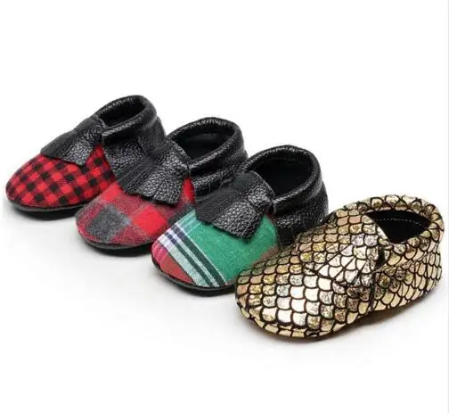 Recién Nacido Infantil franja bebé aduanas a cuadros búfalo cuero genuino mocasines primeros caminantes Soft sole botas Recién Nacido Infantil franja bebé aduanas a cuadros búfalo cuero genuino mocasines primeros caminantes Soft sole botas