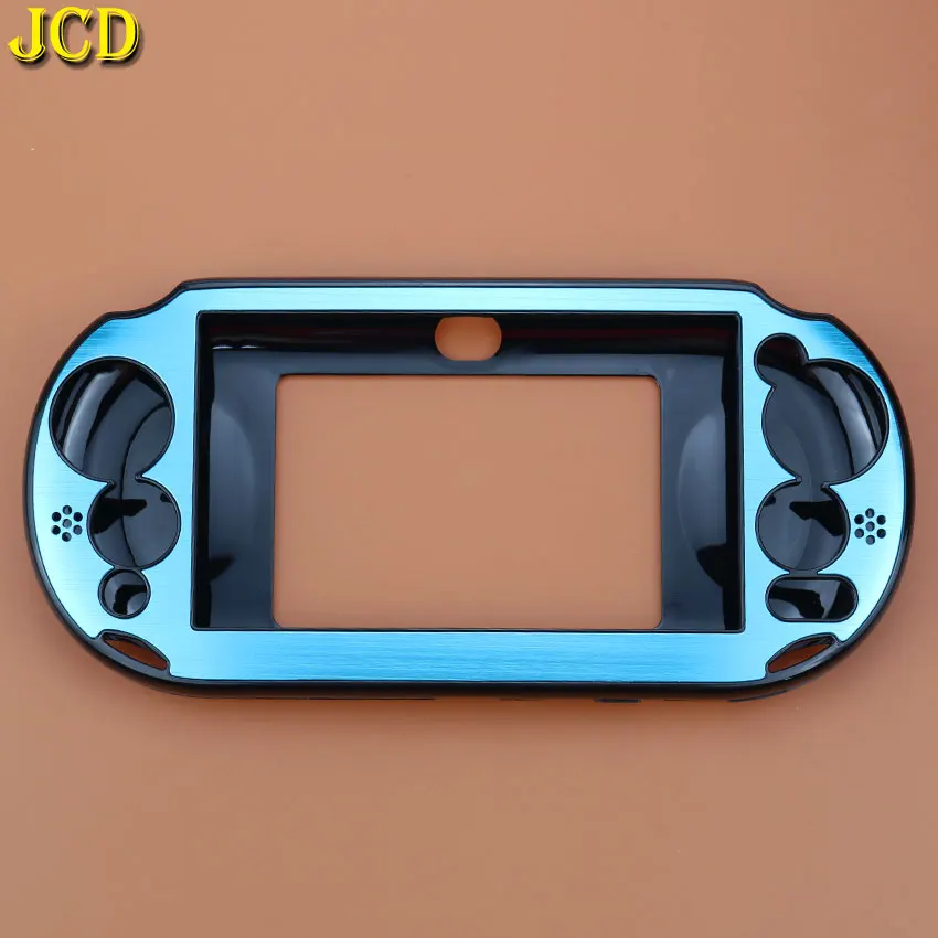 JCD 1 шт. 8 Collor алюминиевый кожаный чехол, защитный чехол для sony playstation PS Vita 2000 psv PCH-20 контроллер - Цвет: Небесно-голубой