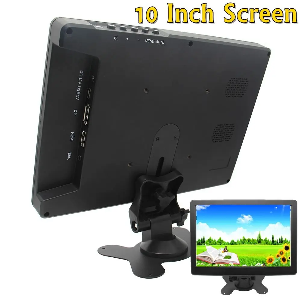 

10 inch HD Mini Computer & TV Display CCTV Security Surveillance Screen hdmi lcd monitors for Raspberry Pi forPS3 4 for Mac mini