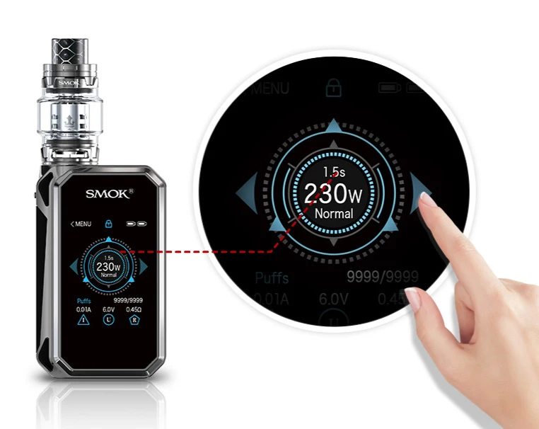 Комплект SMOK G PRIV 2, люкс издание, GPRIV 230 Вт, электронная сигарета, сенсорный экран, Vape, коробка, мод V12, Prince, атомайзер, VS X-PRIV