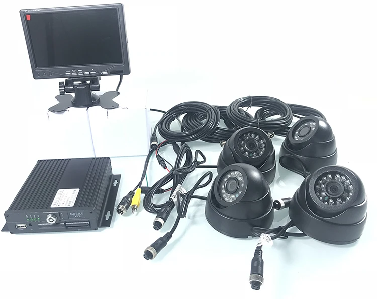 Cartão de Host do Sistema de Monitoramento Suíte de Monitoramento de Ônibus Pixel Expansível 4g Wifi Grande Caminhão - Navio Máquinas Pesadas sd hd 960 p 12 Câmera multiângulo automotiva