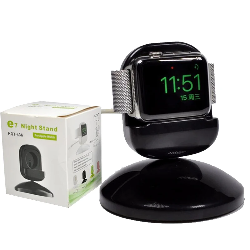 

Charger for Apple Watch 3 42mm 38mm Iwatch band Bedside clock unique design Charger stand Apple watch 4 44mm 40mm Accessories