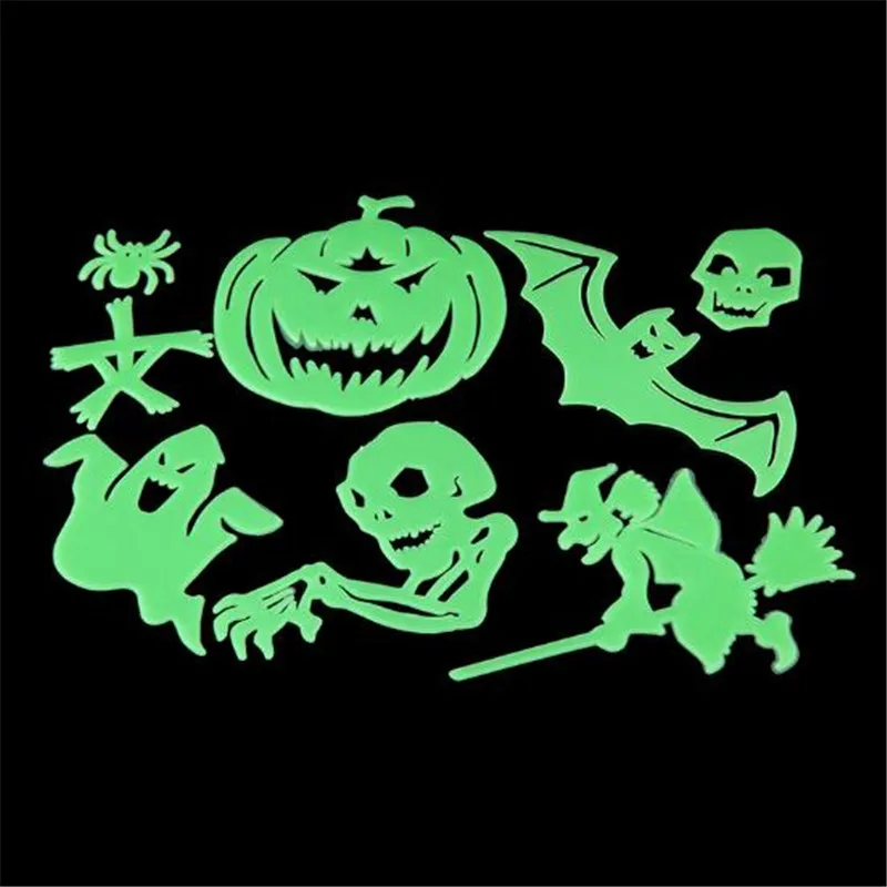 Glow In The Dark Stars Halloween Decoration Props Supplies Luminous 3D Wall Sticker For Home Bar Haunted House Scene Horror