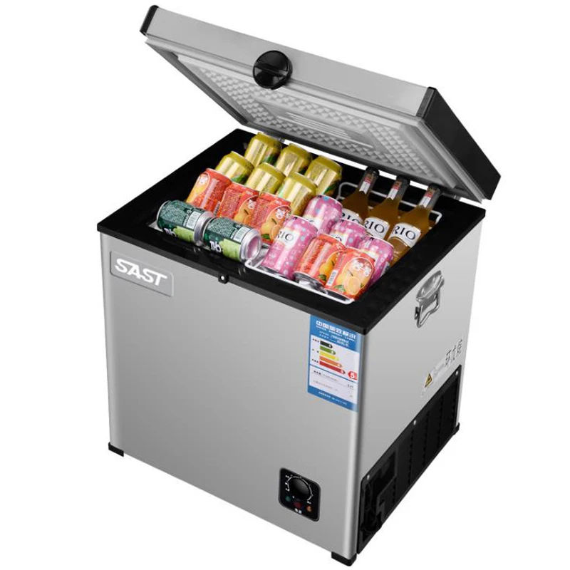 US $109.85 55l Household Refrigerator For Home Freezer Fridge Commercial Horizontal Freezer Single Door Beverage Refrigerator