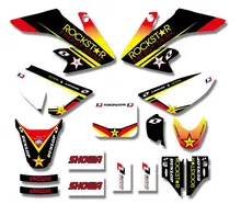 Rockstar TEAM GRAPHICS&BACKGROUNDS DECAL STICKERS Kits For Honda CRF50 CRF50F STYLE Pit Dirt bike CRF 50 50F