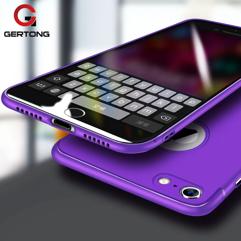 

GerTong Ultra Thin Matte Case For iPhone X 6 6S 6 S 7 8 Plus 7P 7Plus 10 Ten Frosted Back Cover Smart Protection Phone Bags Case