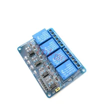 10 шт. 4 канала 5 V 4-канальный Релейный модуль для Arduino PIC ARM DSP AVR Raspberry Pi 5 V 4-канальный Релейный