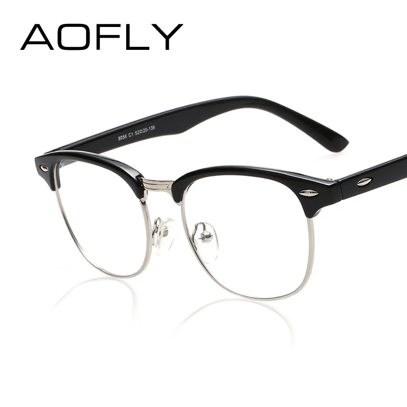 AOFLY Fashion Vintage Retro Style Leopard Frame Plain ...