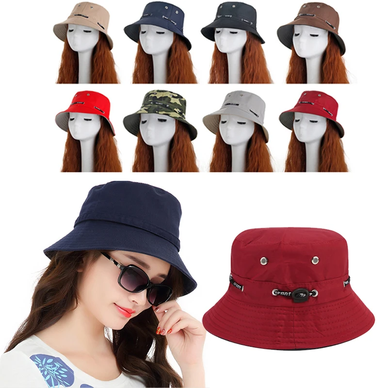 Summer Adjustable Outdoor Travel Hats Sun Shade Fisher Cap Hat Bucket