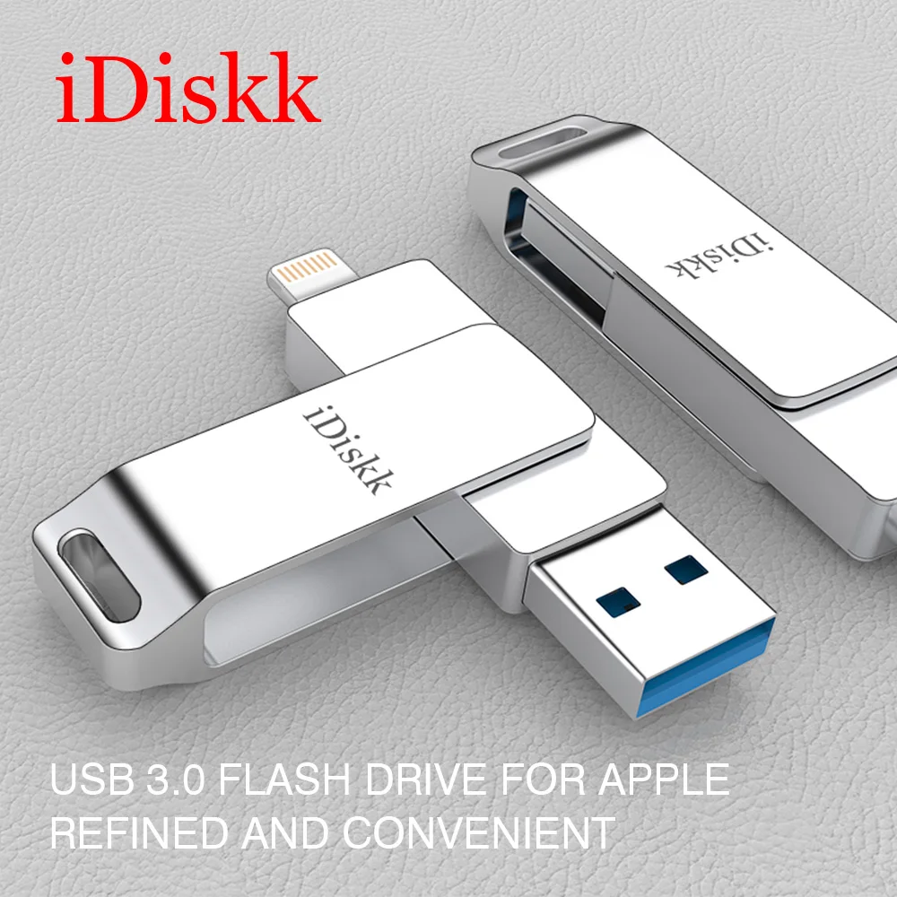 IDISKK U006 Storage Memory Stick OTG Usb 3.0 Flash Drive Pendrive for Lightning iOS USB Flash 16GB 32GB 64GB 128GB Pen Drive