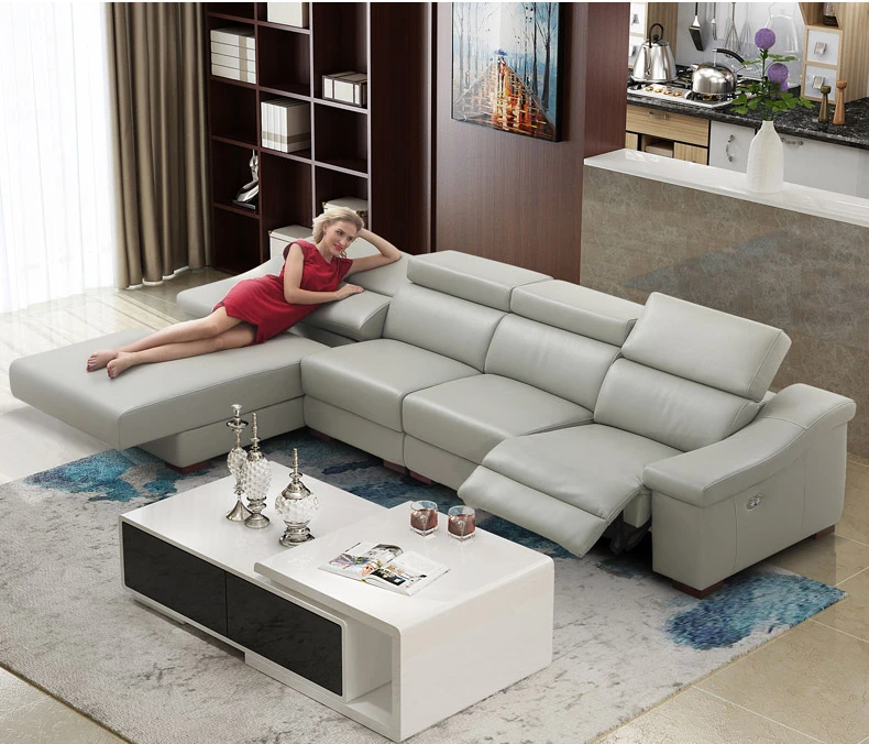 ruang tamu sofa set l sofa sudut kursi listrik sofa kulit asli sectional sofa muebles de sala moveis untuk casa