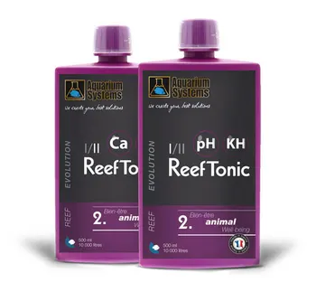 

Aquarium system ReefTonic I & II stabilizing pH alkalinity balance between carbon dioxide calcium marine reef tank